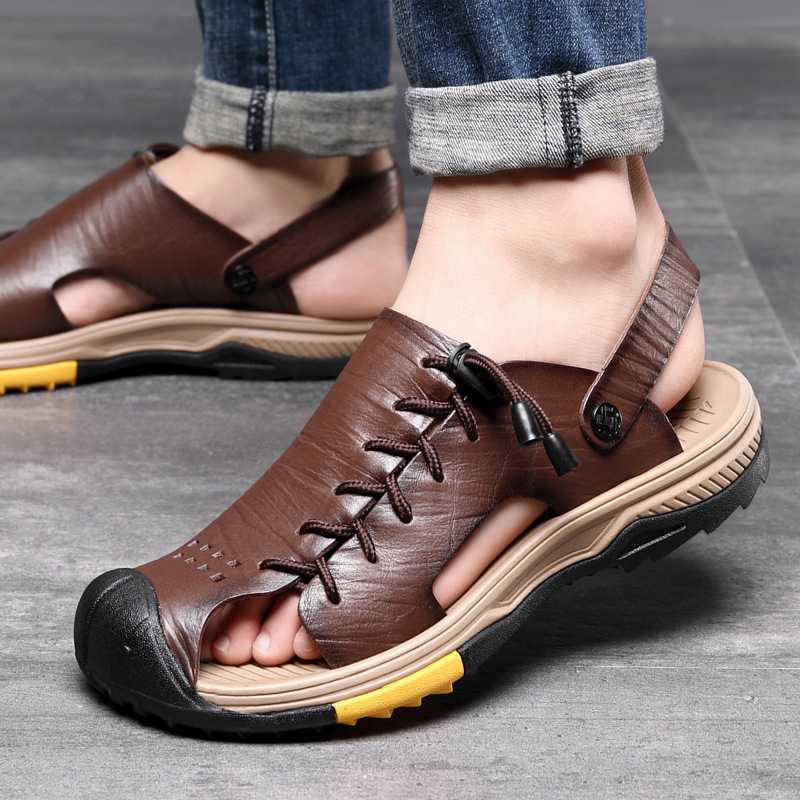 StrandTrek - Robuste Ledersandalen Für Männer