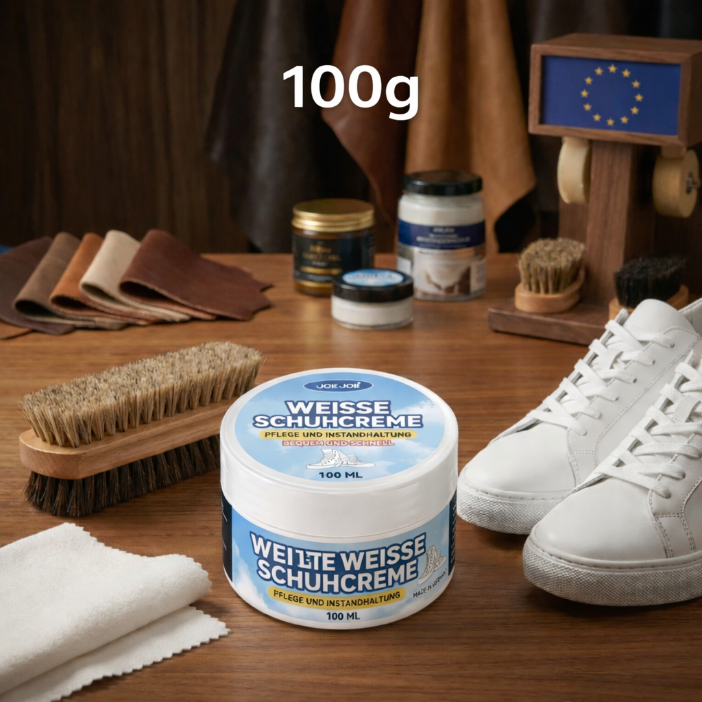 Multi-Schuhcreme mit Schwamm – Hochkonzentrierte Pflege & Glanz für alle Schuharten