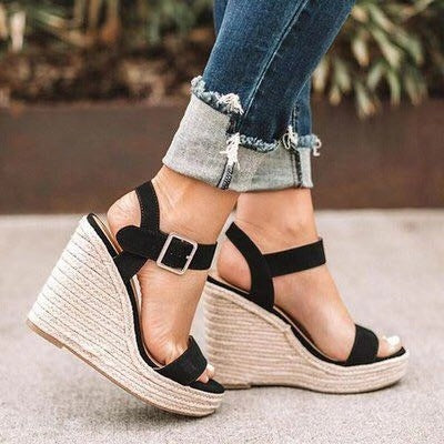 Elena – Orthopädische Keilabsatz-Sandalen | Komfort trifft auf Eleganz