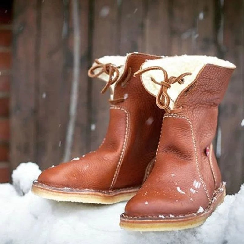 Luxuriöse Halbhohe Gefütterte Damenstiefel "Natura"