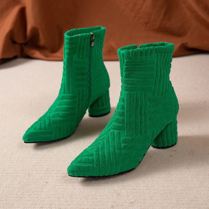 Livia - Zeitlose Damenstiefel mit Blockabsatz