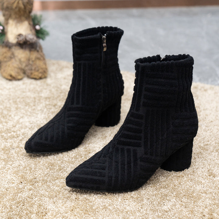 Livia - Zeitlose Damenstiefel mit Blockabsatz