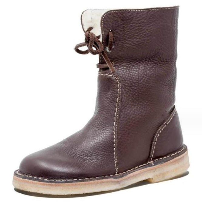 Luxuriöse Halbhohe Gefütterte Damenstiefel "Natura"