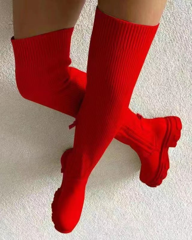 Luna – Elastische Stiefel mit Reißverschluss