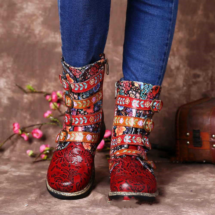 Lia - Lederstiefel für Damen mit einzigartigen Details