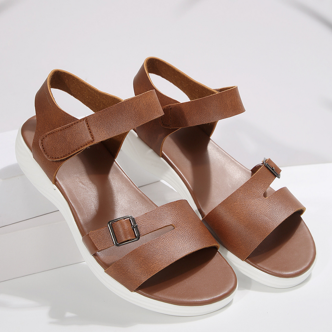 Stylische Velcro Wedge Sandalen für den Strand