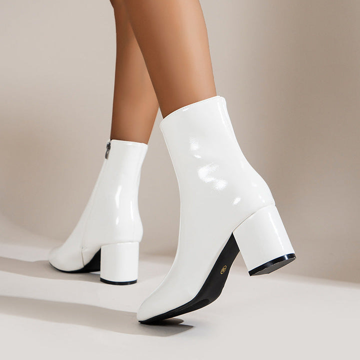 Siena – Elegante Lackleder Stiefeletten für Damen