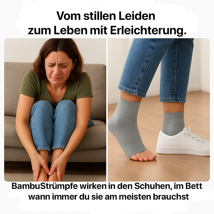 Premium Bambus Kompressions-Strümpfe für Schmerzfreie Füße
