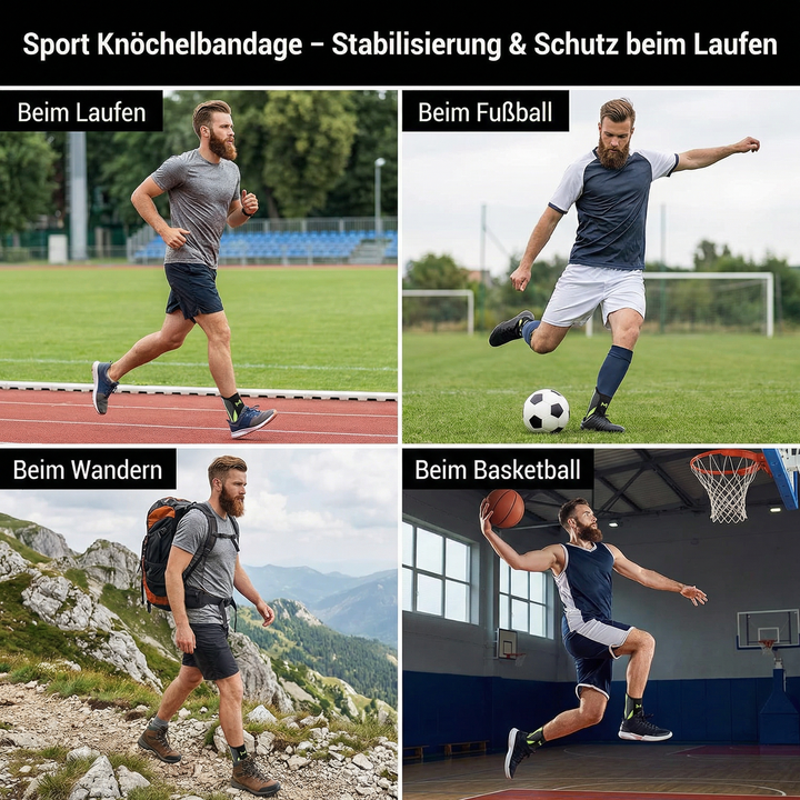 Sport Knöchelbandage – Stabilisierung & Schutz beim Laufen