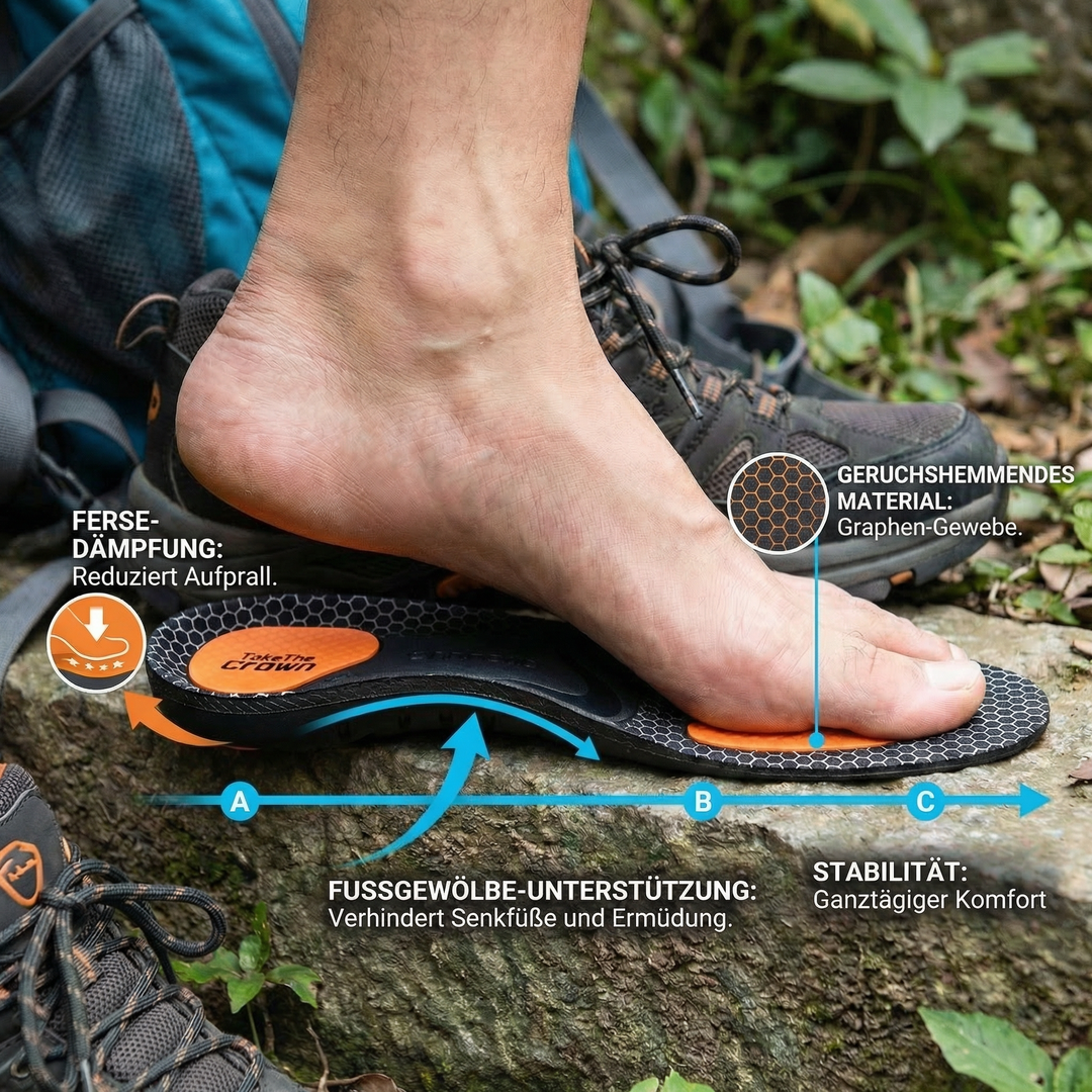 Komfort-Einlegesohlen mit Arch Support – gegen Fußschmerzen & Ermüdung