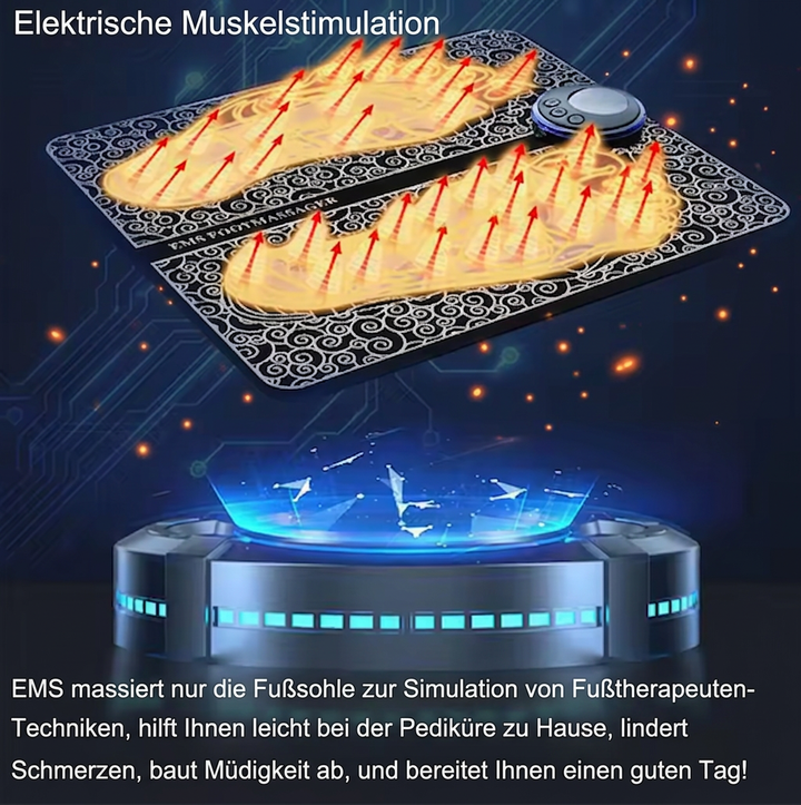 Elektrisches EMS Fußmassagegerät – Gegen geschwollene Beine & Durchblutungsförderung