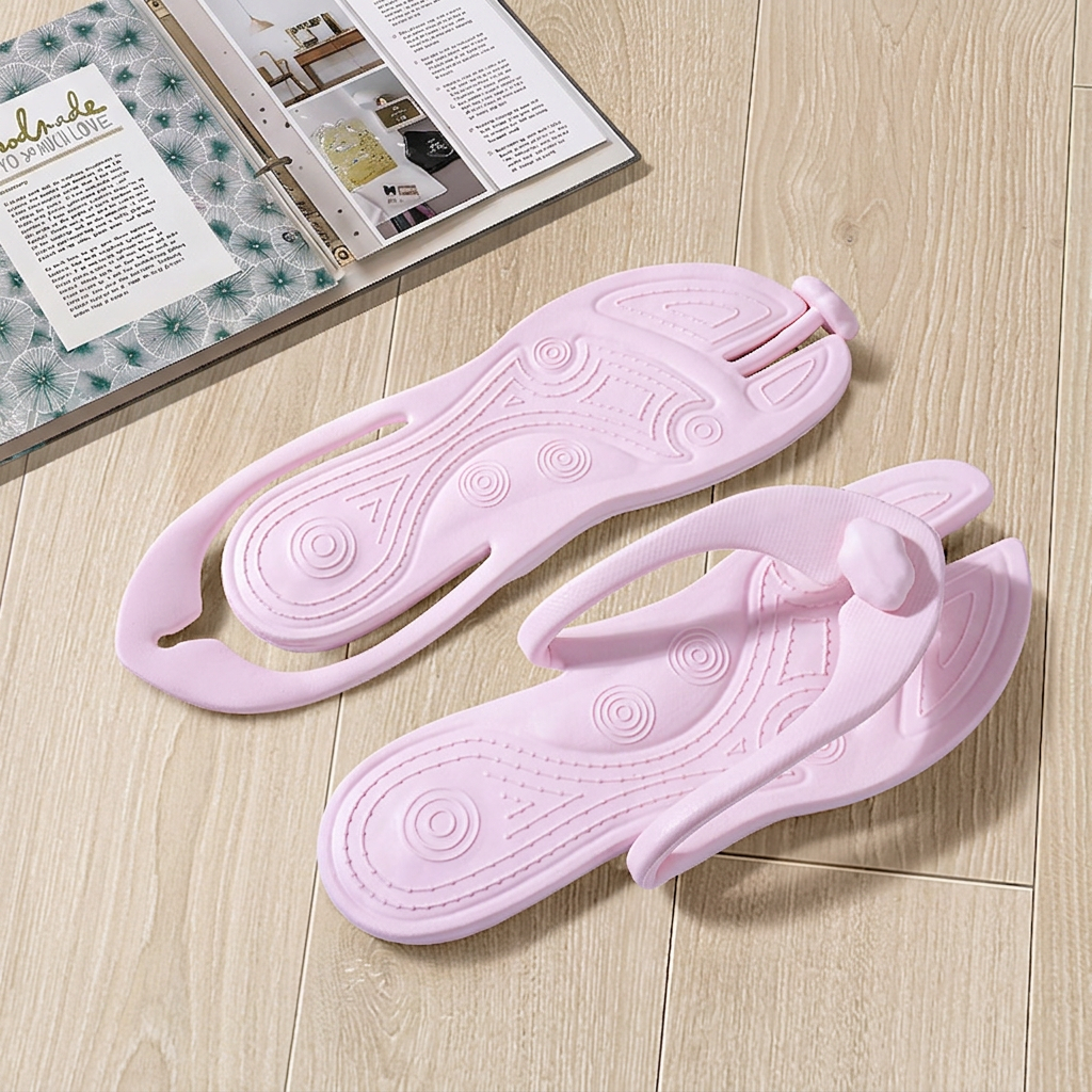 Faltbare Reise-Flip-Flops – Rutschfeste Slipper für heiße Tage