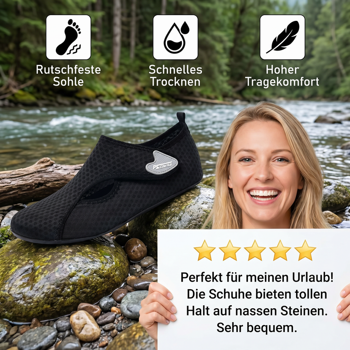 Rutschfeste Wasserschuhe für sicheren Halt im Wasser