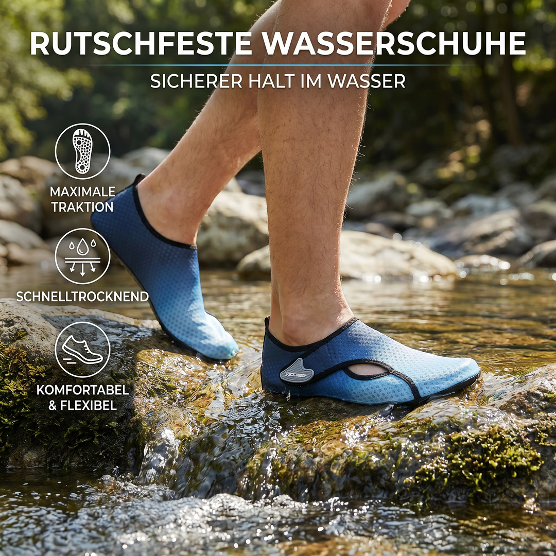 Rutschfeste Wasserschuhe für sicheren Halt im Wasser