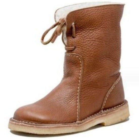Luxuriöse Halbhohe Gefütterte Damenstiefel "Natura"