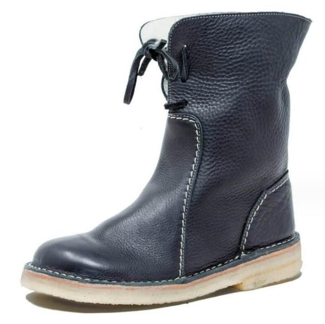Luxuriöse Halbhohe Gefütterte Damenstiefel "Natura"