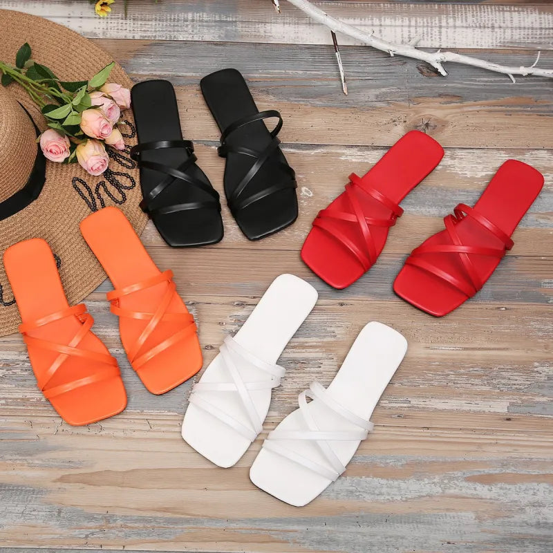 Stylische Gewebte Flachslipper für den Außenbereich