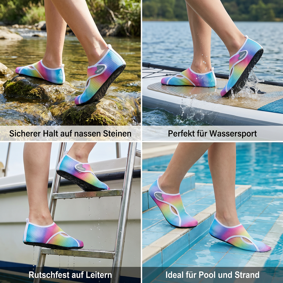 Rutschfeste Wasserschuhe für sicheren Halt im Wasser