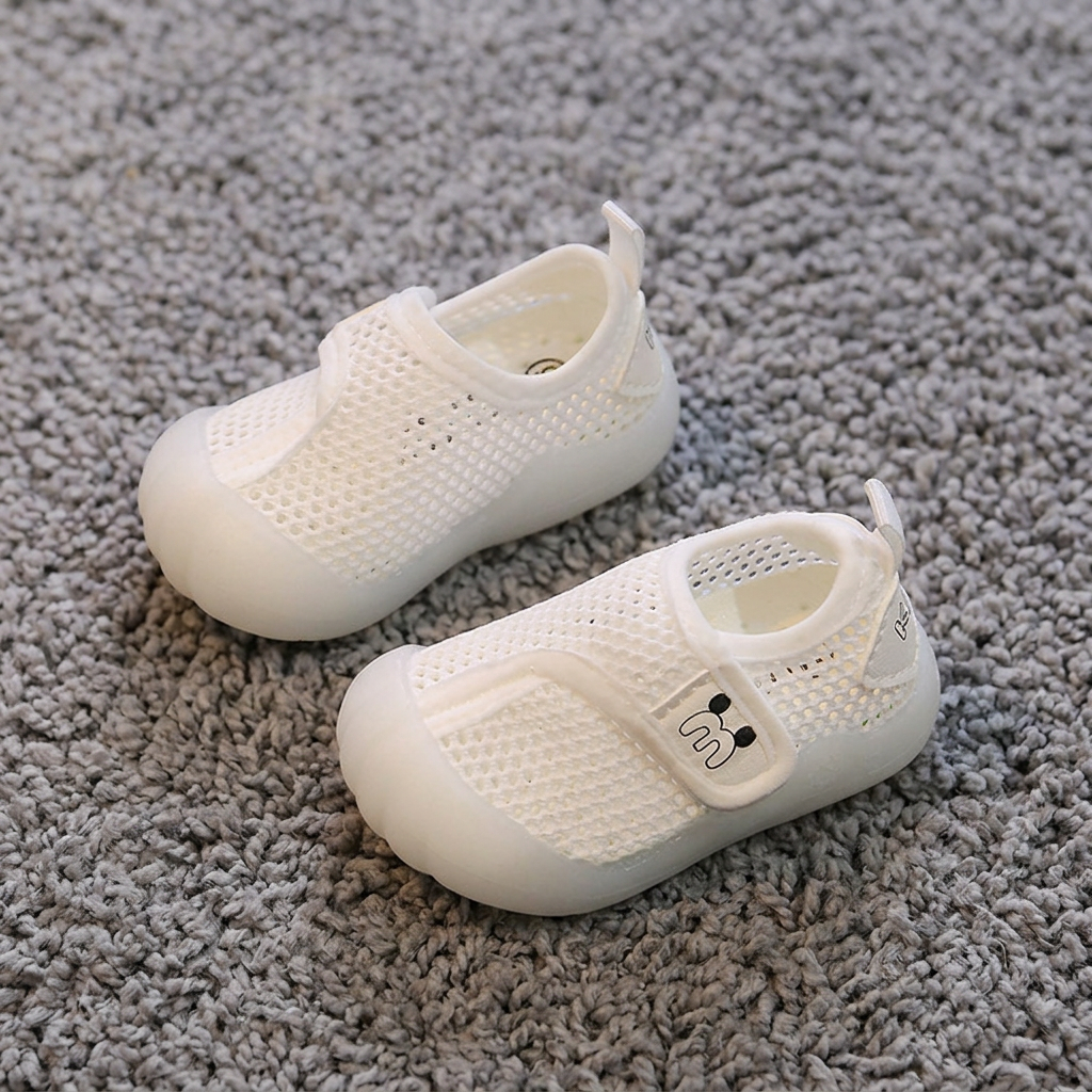 Bequeme Babyschuhe mit weichen, rutschfesten Sohlen