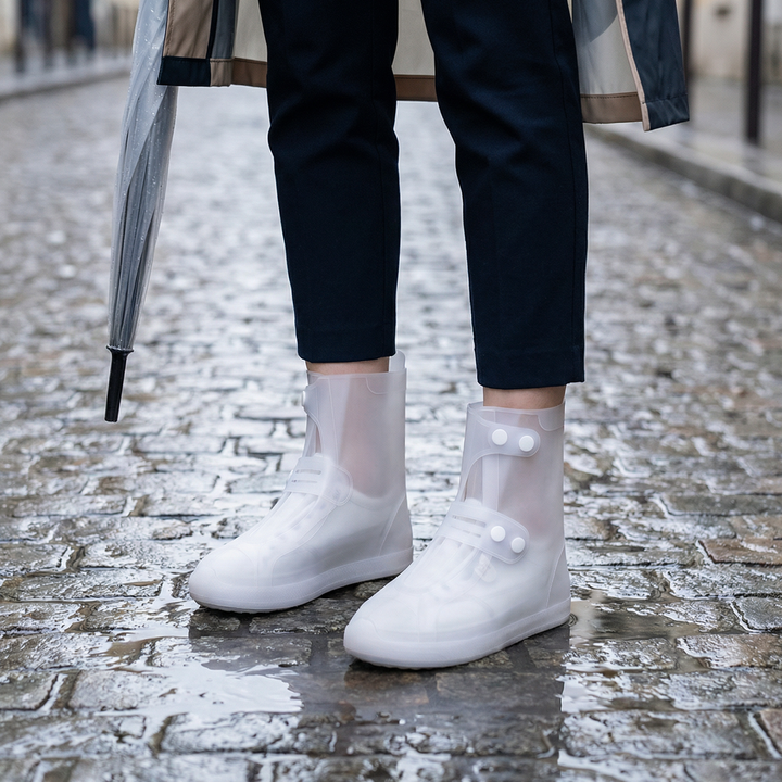Wasserdichte Silikon-Schuhüberzieher – Anti Rutsch Sohle Regenschutz für Schuhe